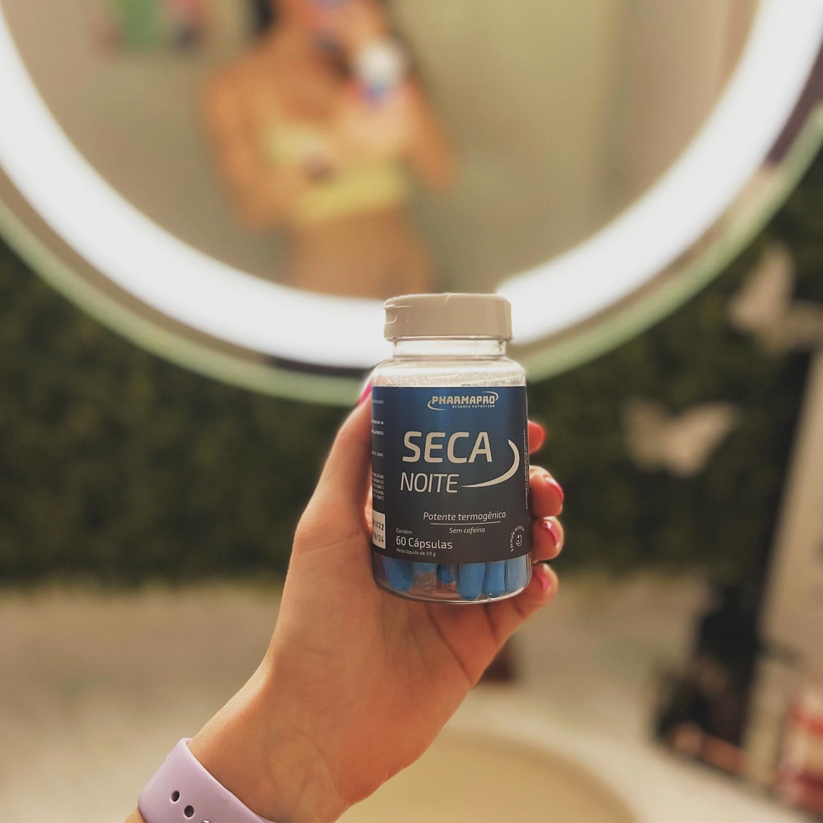 Termogenico Premium Dia e Noite Formula Noturna e Diurna Com e Sem Cafeina Potes 60 Capsulas Materia Prima Importada