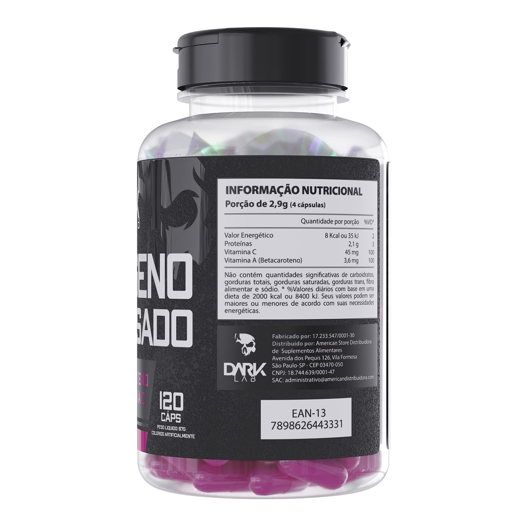 Colageno Hidrolisado 120 Capsulas Dark Lab